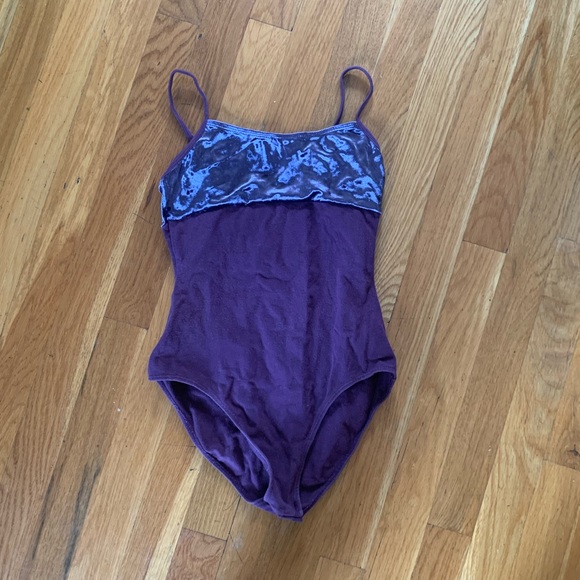 Sansha *RARE* velvet top cotton leotard - Picture 1 of 3